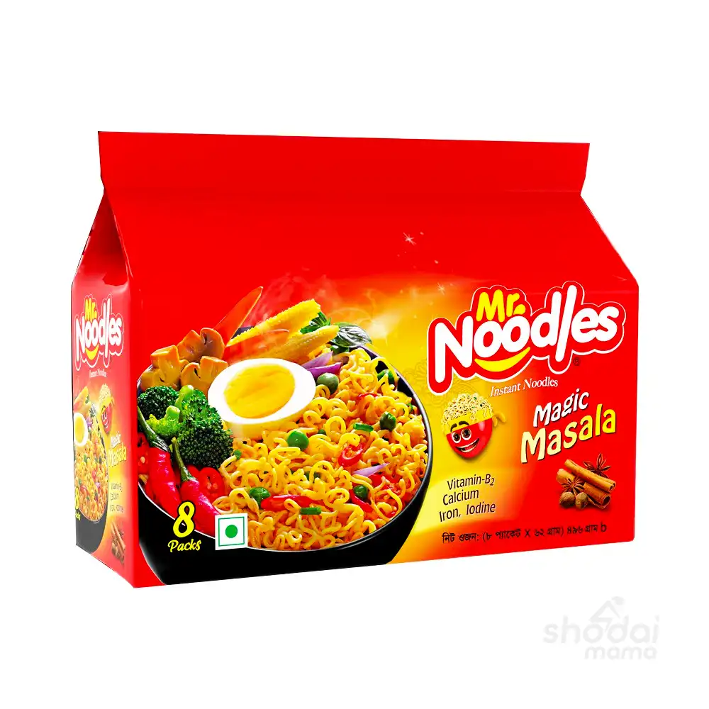 Mr Noodles Magic Masala Easy Instant Noodles (8 Pack) - 400gm